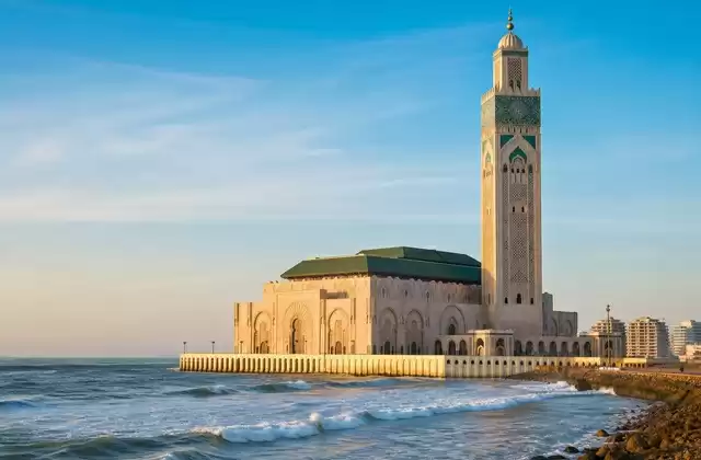 Depuis la mosquée Hassan II