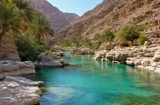 À Wadi Shab ou Wadi Tiwi