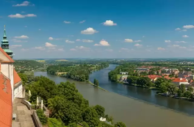 Depuis le château de Mělník