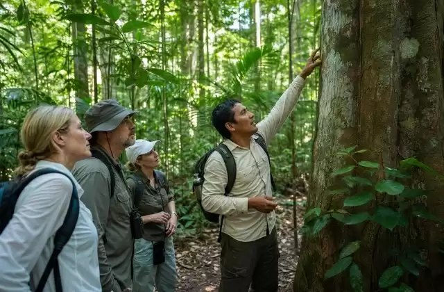 Balade en forêt avec guide naturaliste