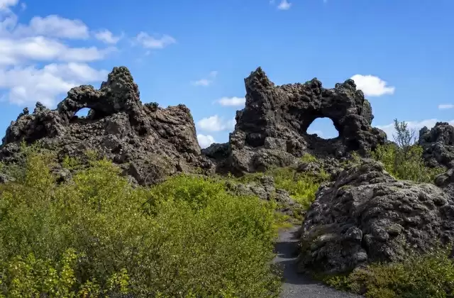 Formations de lave de Dimmuborgir