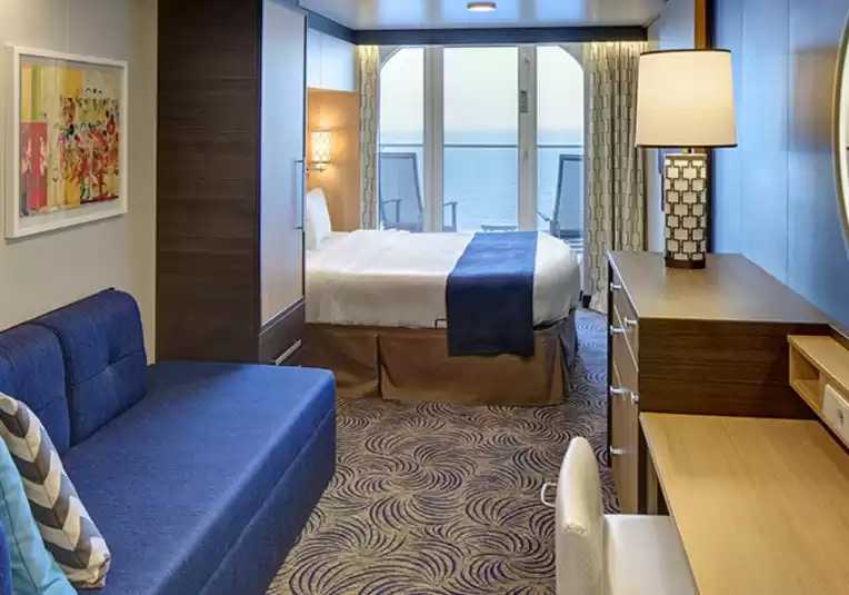 Cabine avec vue sur la mer et balcon