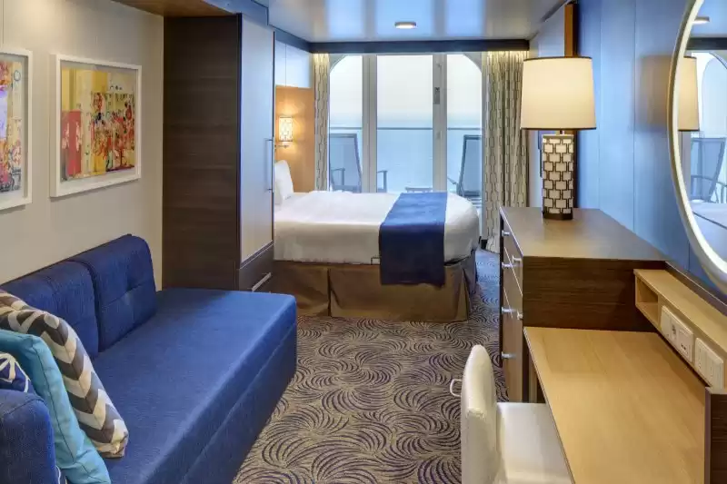Cabine avec vue sur la mer et balcon