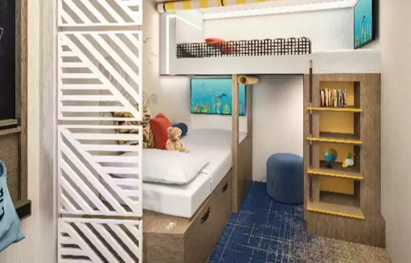 Cabine infinite familiale avec vue sur la mer et balcon