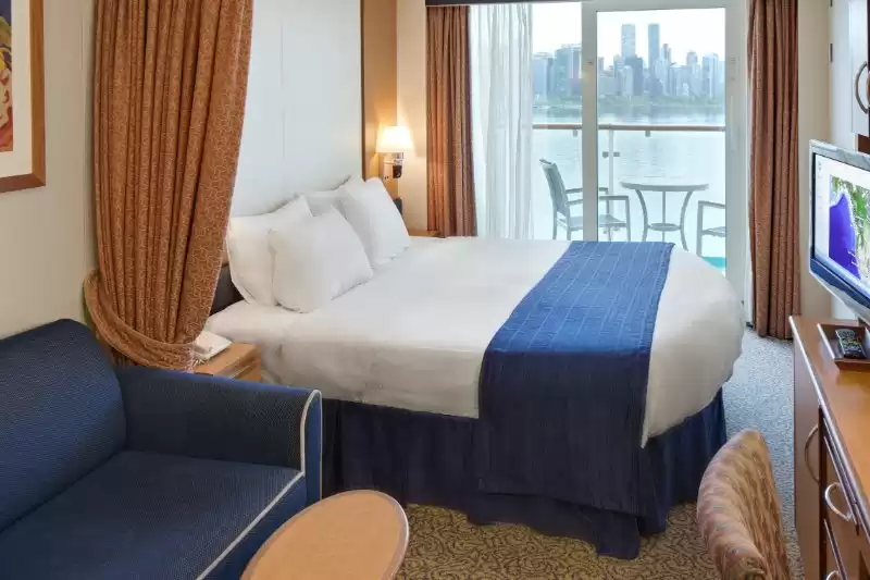 Cabine communicante avec vue sur la mer et balcon