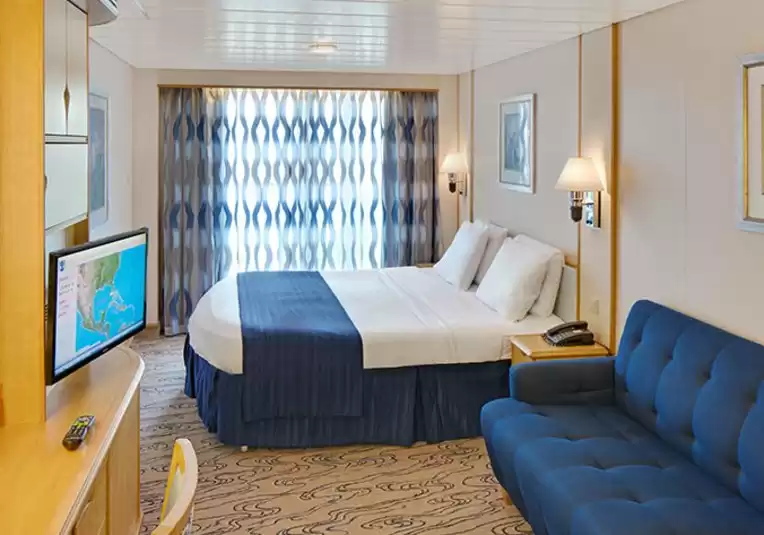 Cabine spacieuse avec vue sur la mer et balcon
