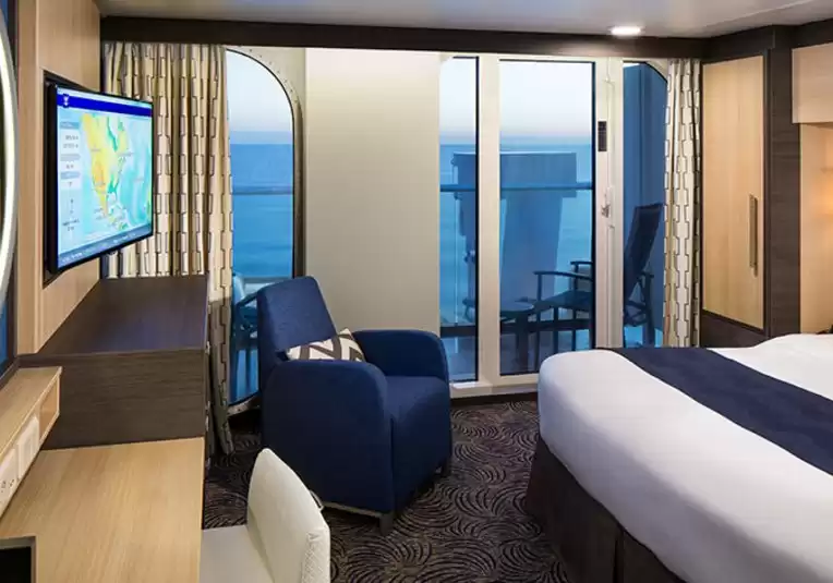 Cabine avec vue sur la mer et grand balcon