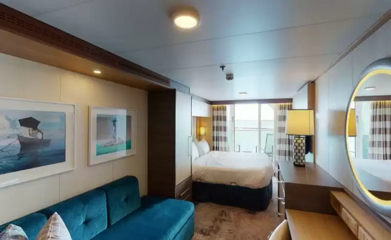 Cabine communicante avec vue sur la mer et balcon
