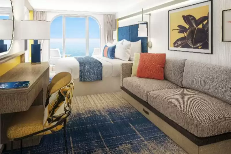 Cabine avec vue sur la mer et balcon
