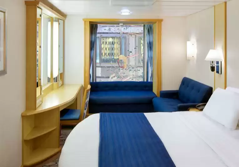 Cabine intérieure communicante avec vue sur la promenade