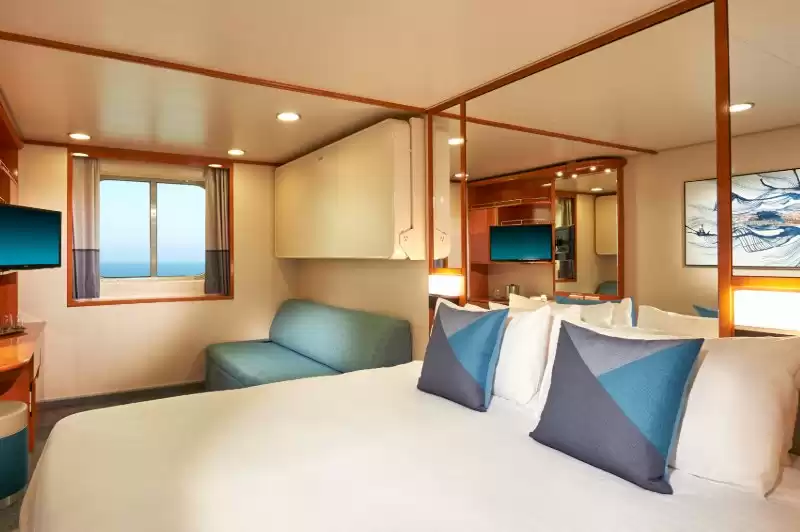 Cabine extérieure avec baie vitrée
