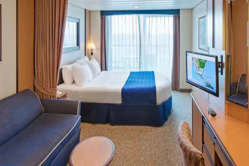 Cabine spacieuse avec vue sur la mer et balcon
