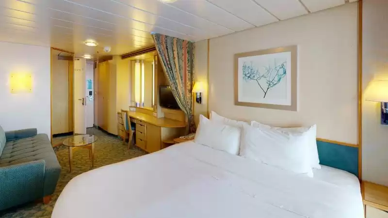 Cabine spacieuse avec vue sur la mer