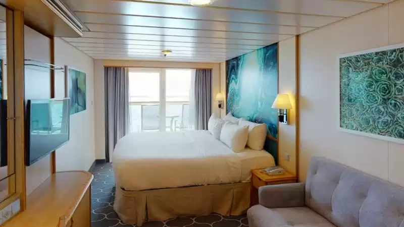 Cabine spacieuse avec vue sur la mer et balcon sunset